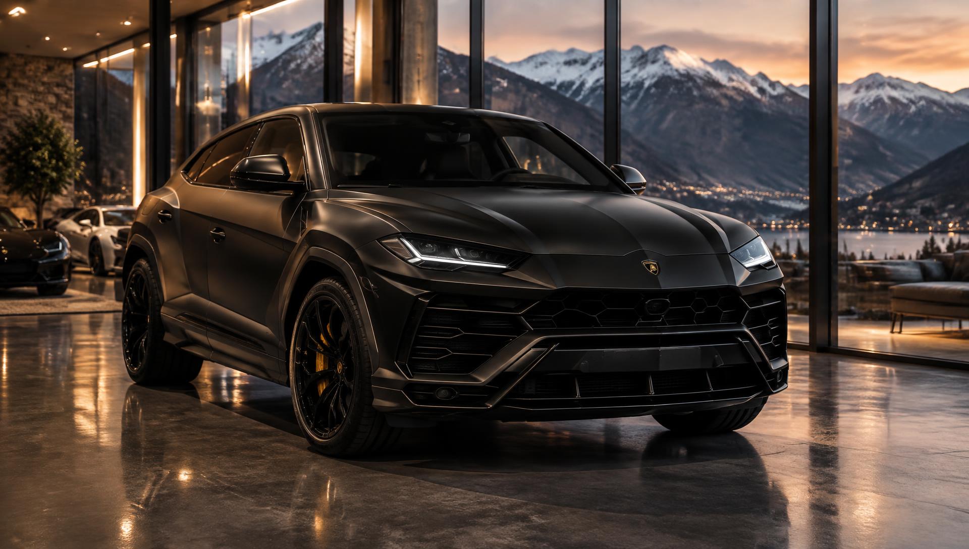 Schwarzer Lamborghini Urus